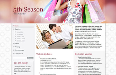 Olympia web design Fashion Web development