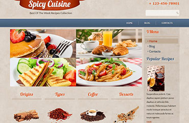 restaurant web presentations
